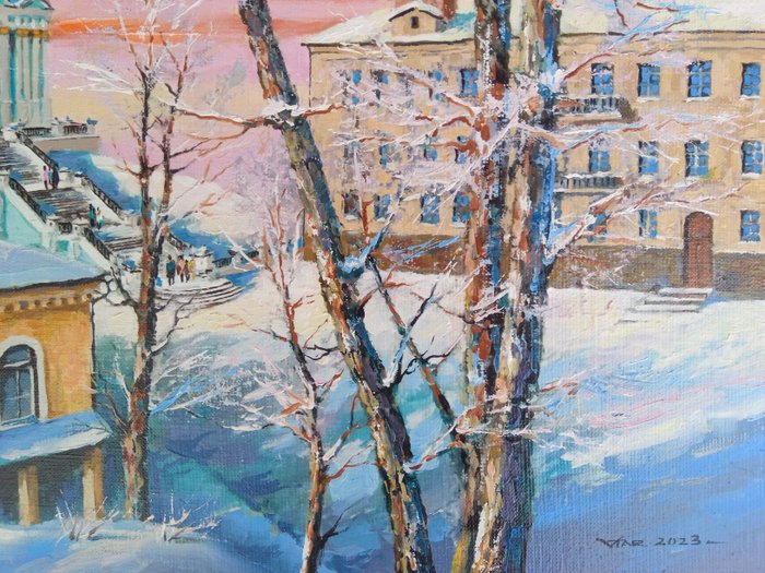 Image 3 of Vladimir Tarasenko (1967) - Winter landscape