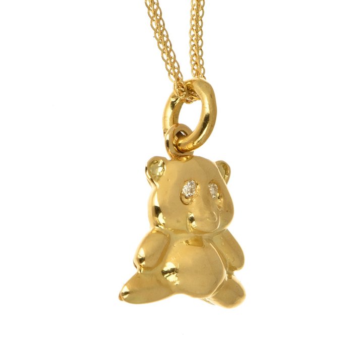 Image 3 of Mixed Gold - Necklace with pendant Diamonds