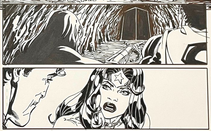 Image 3 of Superman & Wonder Woman #1 page 8 - Original page by Bart Sears - The New 52 - Futures End - Unique