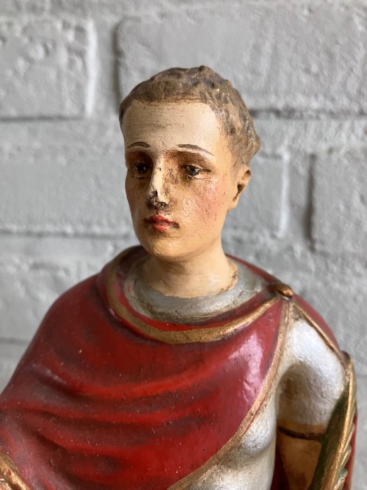 Image 3 of Sculpture, Saint Expedit (Pieraccini) - Plaster polychrome - Early 20th century