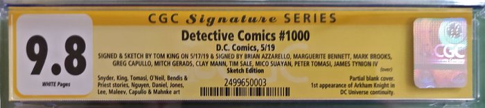 Image 3 of Batman - Batman Detective Comics # 1000 (11 x signiert) - Unique copy (2019)