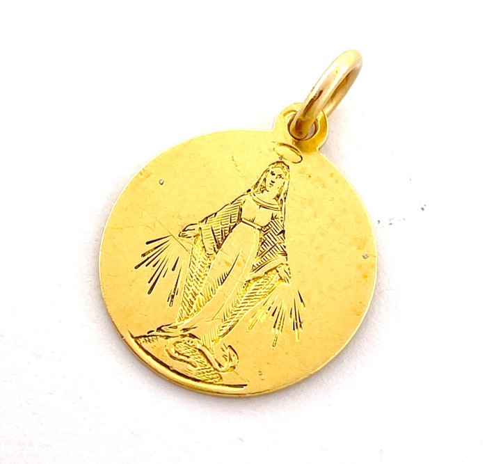Image 2 of "NO RESERVE PRICE" Médaille - Fin du XIXe siècle - 18 kt. Yellow gold - Pendant