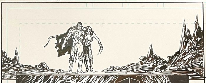 Image 2 of Superman & Wonder Woman #1 page 8 - Original page by Bart Sears - The New 52 - Futures End - Unique