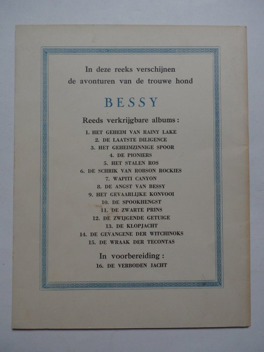 Image 2 of Bessy 15 - De wraak der Tecontas - Stapled - First edition - (1957)