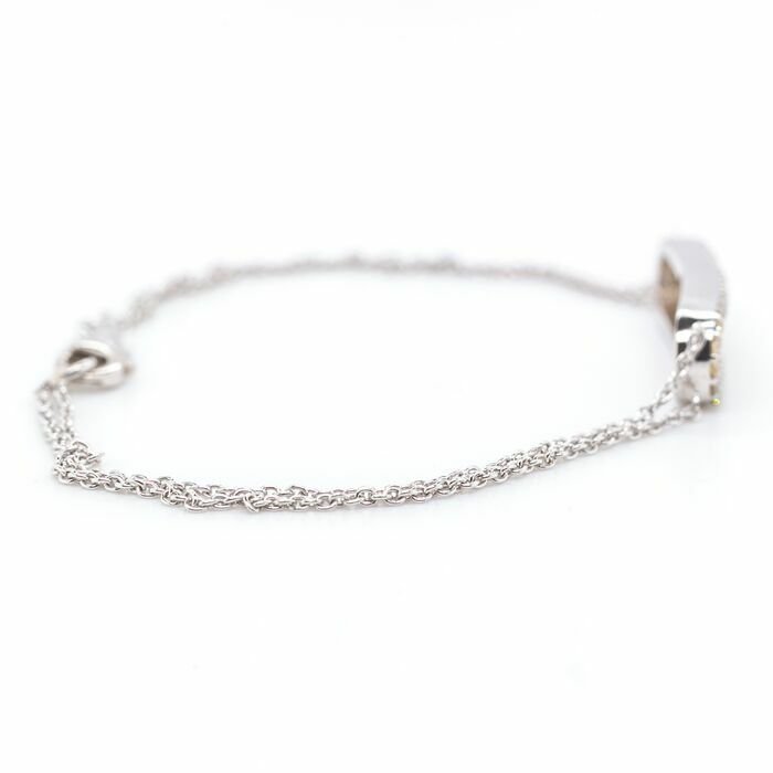 Image 3 of No reserve price - 0.43 tcw - 14 kt. White gold - Bracelet Diamond