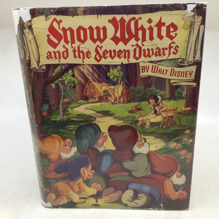 Preview of the first image of Walt Disney - Snow White and the Seven Dwarfs (in rare dust jacket) - 1938.