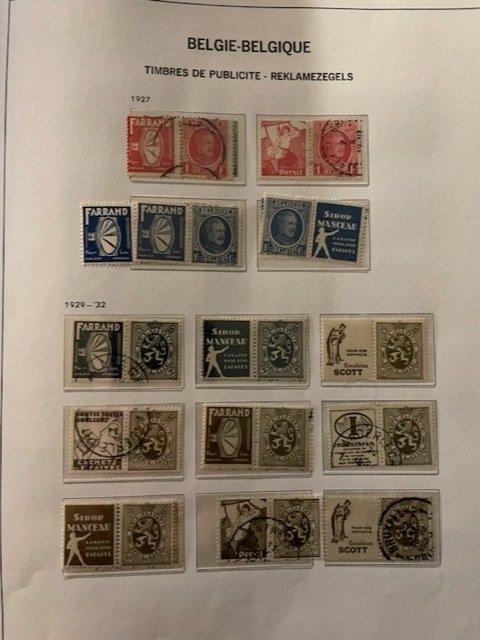 Preview of the first image of Belgium 1849/1980 - Large collection in 6 books, Back off the book - PU, LP, SP, Letters etc....