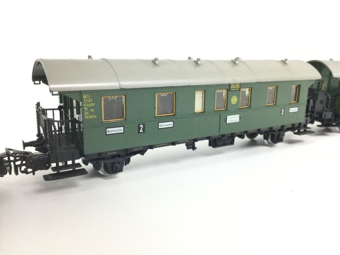Image 3 of Märklin H0 - 4100/4101/4103 - Passenger carriage - 4 blunderbusses including baggage car (with rear