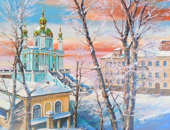 Image 2 of Vladimir Tarasenko (1967) - Winter landscape