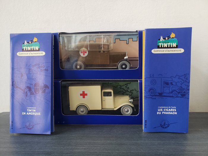 Preview of the first image of Hergé/Moulinsart - 1:43 - The ambulances N° 51 and 56 of tintin: the ambulance of Chicago and the a.