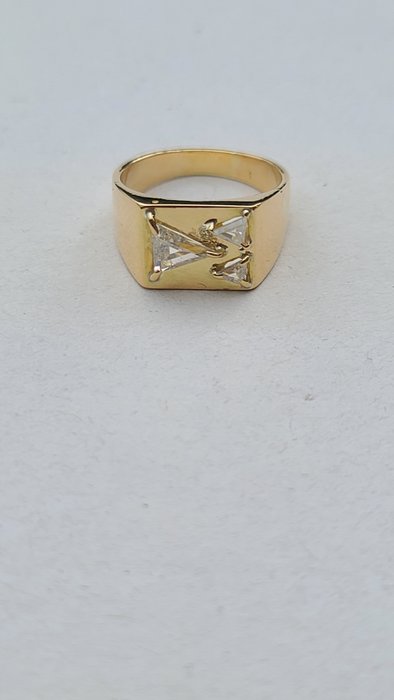Image 2 of 18 kt. Yellow gold - Ring - 0.70 ct Diamond - Diamonds