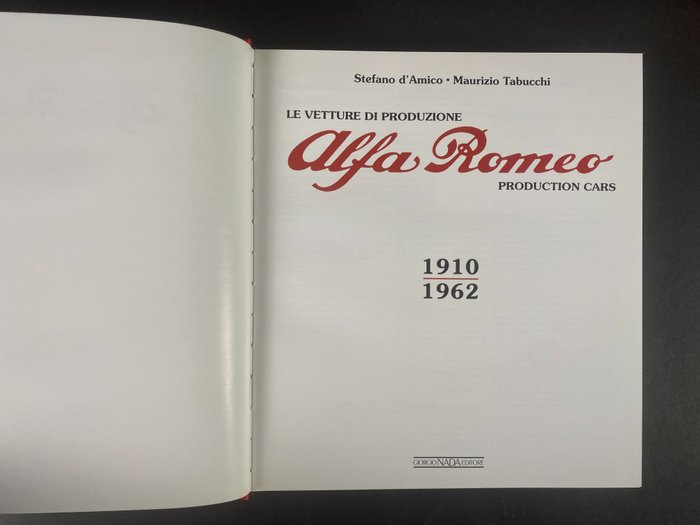 Image 3 of Books - Le vetture di produzione 1910/1996 - Giorgio Nada - Alfa Romeo - 1990-2000