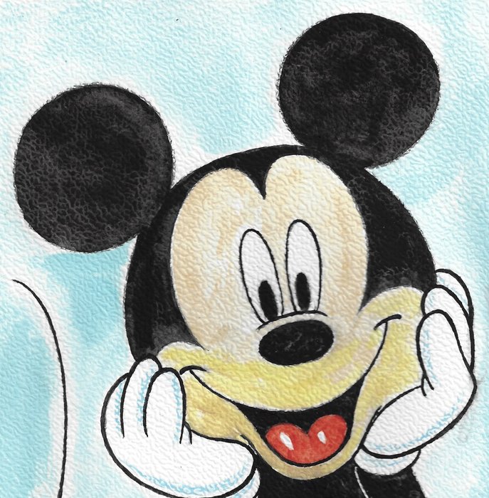 Image 2 of Mickey Mouse - Signed Original Colour Drawing by Millet
