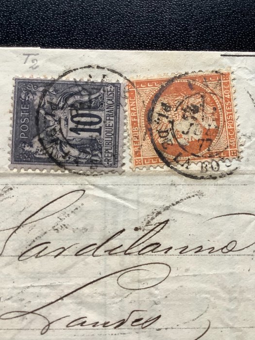 Image 2 of France - Mixed postage No. 38c and 89