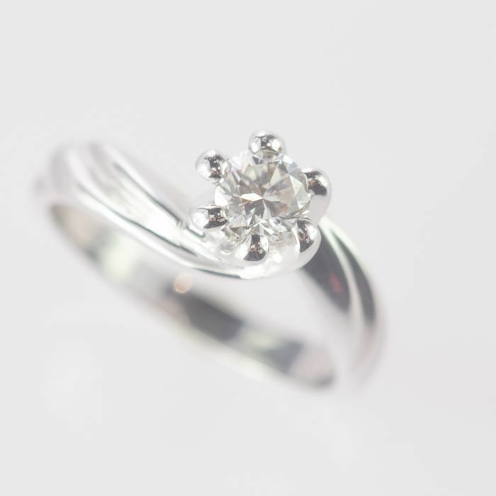 Image 2 of Intini Jewels - 18 kt. Gold, White gold - Ring - 0.48 ct Diamond