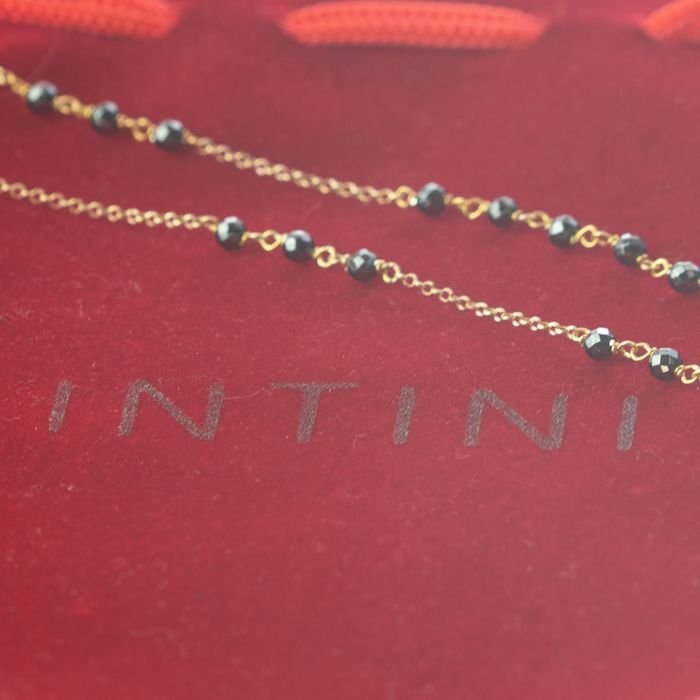 Image 3 of Intini Jewels - 18 kt. Gold, Yellow gold - Necklace - Hematite