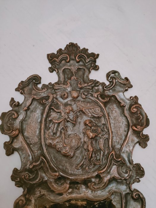 Image 2 of Stoup (1) - Baroque - Copper, Silver laminated - First half 18th century