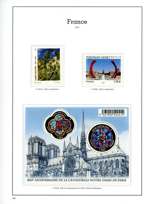 Image 2 of France - Yvert sheets 2013-2014 complete 46 sheets + €120 face value