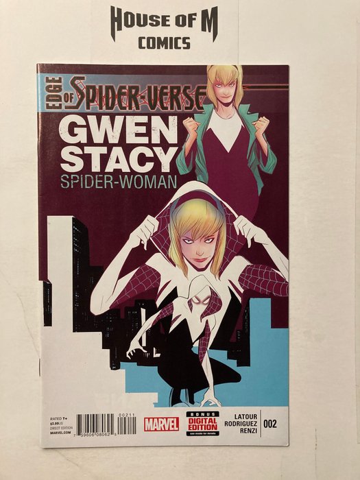 Preview of the first image of Edge of Spider-Verse # 2 - 1st appearance Spider-Gwen. Very High Grade - Stapled - First edition -.