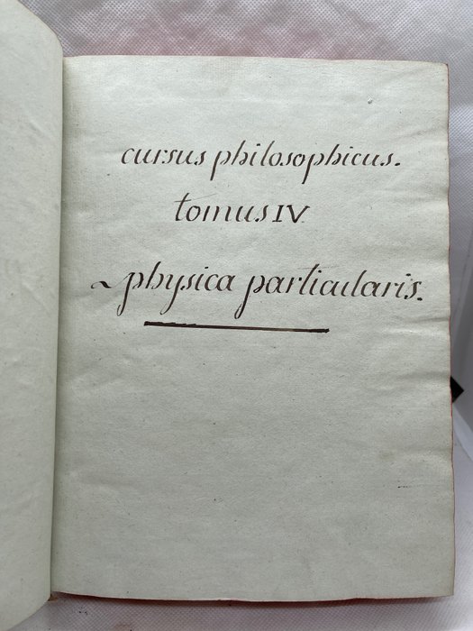 Image 3 of Manuscrit; Charles-François Faulcon-Alizard - Physica particularis (philosophie, astronomie) - 1777