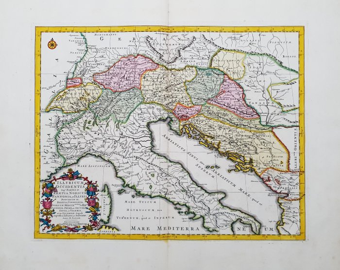 Preview of the first image of Croatia, Dalmatia, Slovenia, Zara, Serbia; G. De Lisle / I. Covens & C. Mortier - Illyricum Occiden.