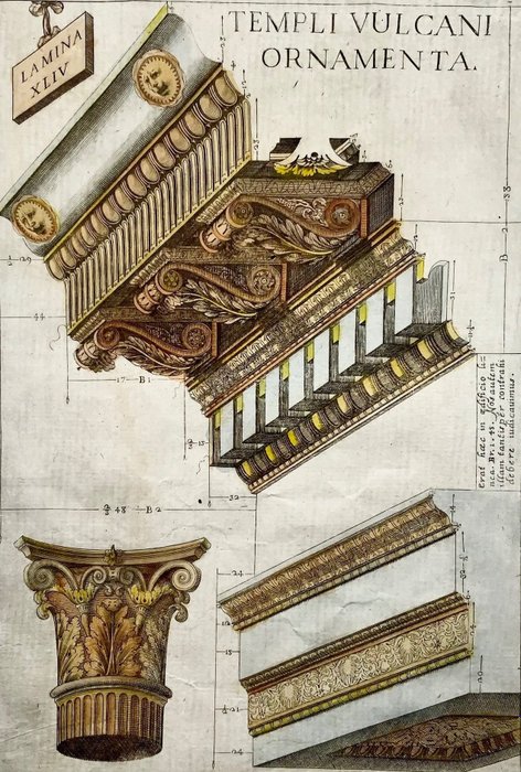 Preview of the first image of Cesar de Laurentis et Caramuel Lobkowitz (Juan), 1606-1682; Durellis sc. - Oblique Architecture - ‘.