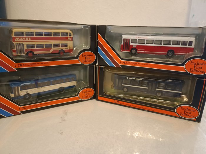 Preview of the first image of Gilbow - 1:76 - Bus Anglaise - 4 * English buses two and one decker.