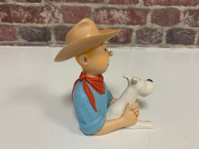 Image 2 of Tintin - Statuette Pixi / Patrick Regout 30008 - Tintin cow-boy et Milou - (1993)