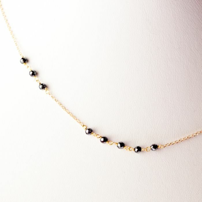 Image 2 of Intini Jewels - 18 kt. Gold, Yellow gold - Necklace - Hematite