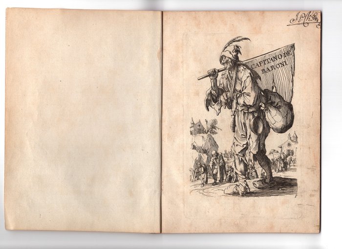 Preview of the first image of Jacques Callot (Nancy 1594-1635) - Serie completa I Mendicanti, 24 tavola - Da Les Gueux , XVIII se.