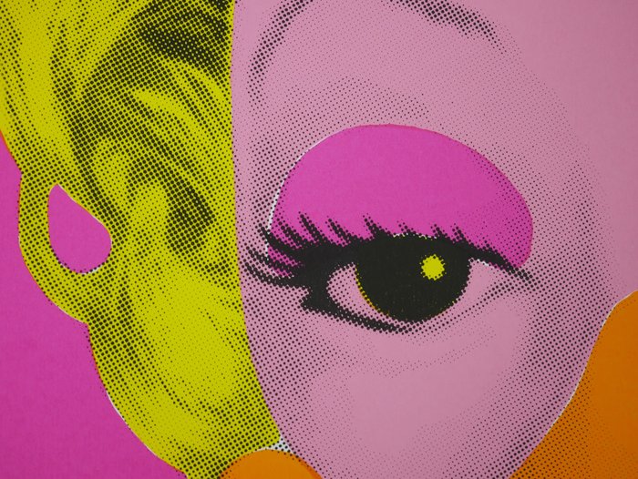 Image 3 of Die Ducks 2/28 - „Dandy Borehole – Marta Mortenson, pink“ - 6-color screen printing - 60,5 x 60,5 c