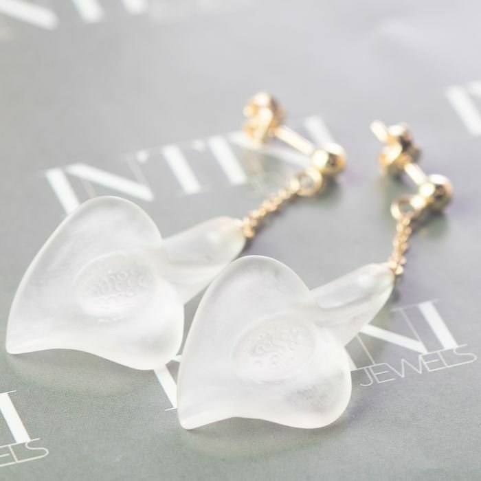 Preview of the first image of Intini Jewels - 18 kt. Gold, Yellow gold - Earrings - Quartz.