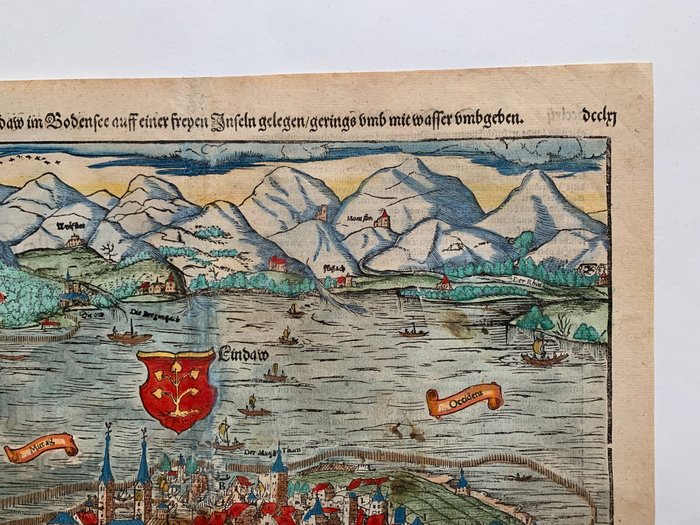 Image 3 of Germany, Lindau; Sebastian Münster - Die Statt Lindaw im Bodensee - 1551-1560