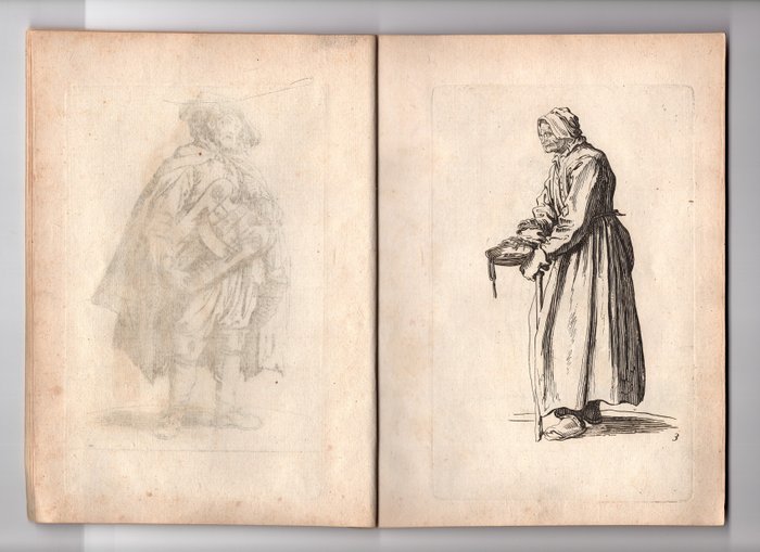 Image 3 of Jacques Callot (Nancy 1594-1635) - Serie completa I Mendicanti, 24 tavola - Da Les Gueux , XVIII se