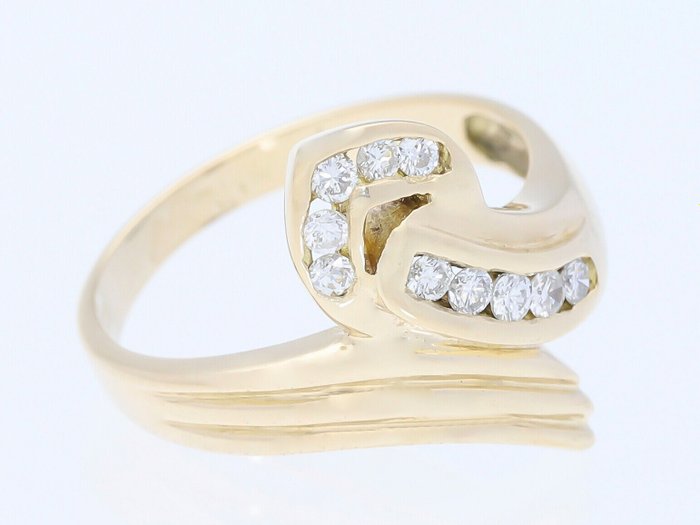 Image 2 of 14 kt. Yellow gold - Ring - 0.40 ct Diamond
