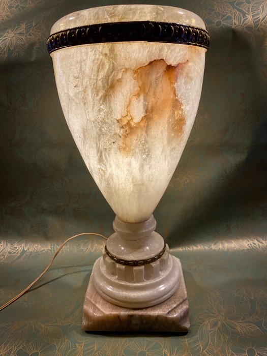 Image 2 of Alabaster table lamp 1930