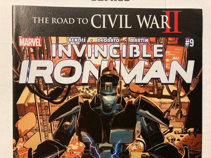 Image 2 of Invincible Iron Man # 9 1st full appearance Riri (Ironheart) Williams - Very High Grade - Stapled -