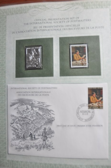 Image 3 of World - A batch with an album "Silver-stamps", covers, cards, blocks and much more