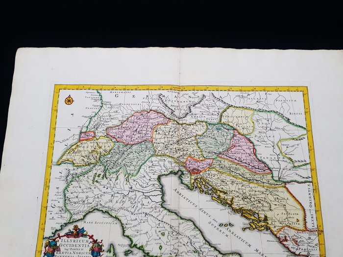 Image 3 of Croatia, Dalmatia, Slovenia, Zara, Serbia; G. De Lisle / I. Covens & C. Mortier - Illyricum Occiden