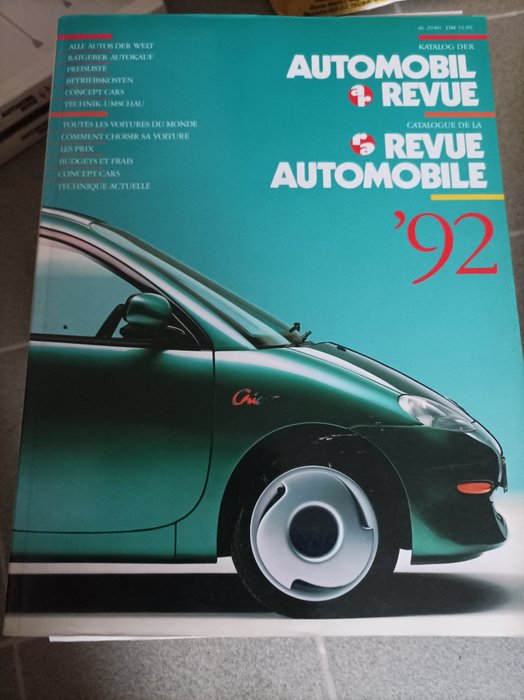 Image 3 of Documentation - Lot de 9 magazines La Revue Automobile / Automobile Revue - Chevrolet, Fiat, Renaul
