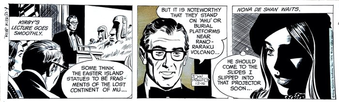 Preview of the first image of John Prentice - Rip Kirby original strip - (1974).