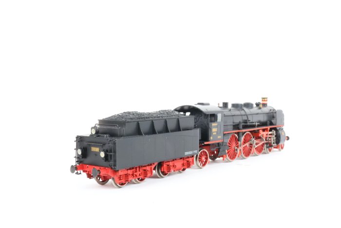 Image 3 of Liliput H0 - 4002 - Steam locomotive with tender - 18.4 (brass plates) - DRG