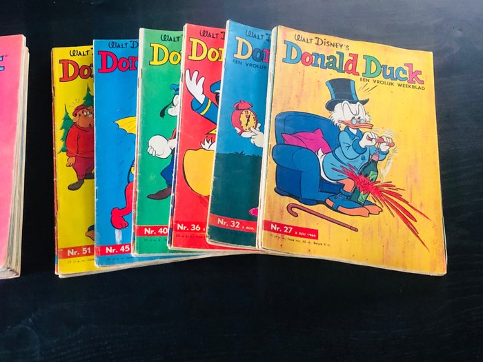 Image 3 of Donald Duck - Jaargang 1966 Compleet 53 nummers - Stapled - First edition
