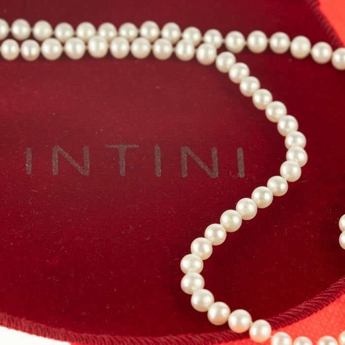Image 2 of Intini Jewels - 18 kt. Gold, Yellow gold - Necklace - 86.50 ct Freshwater Pearl