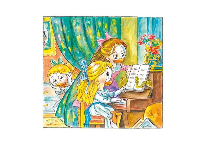 Image 2 of April, May & June Inspired By Renoir's "Two Girls at the Piano" (1892) - Fine Art Giclée Signed By