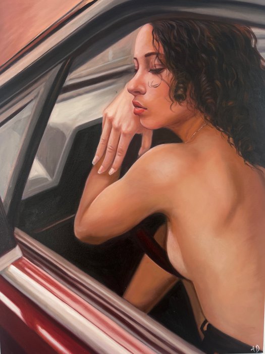 Preview of the first image of Anne Dias (1985) - Felt asleep like that - Highway romance.