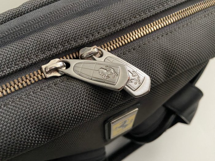 Image 3 of Accessory - Original FERRARI Nylon/Leather Laptop Business Bag - Luggage Shoulder Bag - Ferrari - A