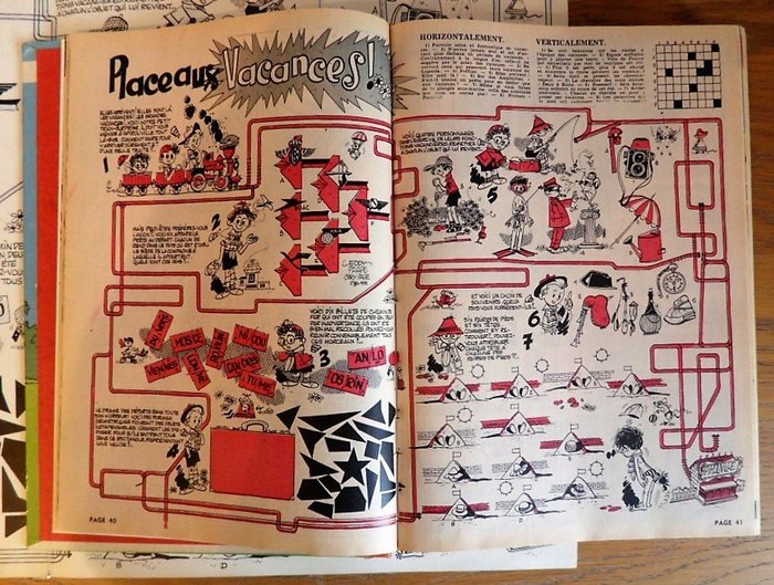 Image 3 of Paape, Eddy - Double-planche originale - Mowgli - Place aux vacances ! - (1962)