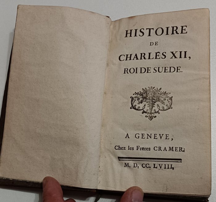 Preview of the first image of Voltaire - Histoire de Charles XII roi de Suède - 1758.