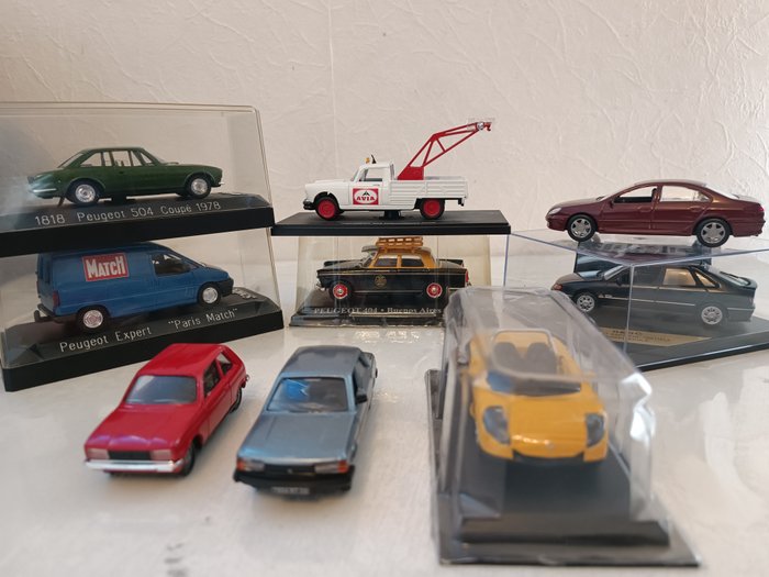 Preview of the first image of Solido, Eligor, Norev - 1:43 - 7 Peugeot - collectible cars.